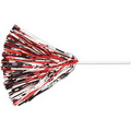 Metallic 500 Streamer Pom Poms w/ 10" Straw Handle (Unimprinted)